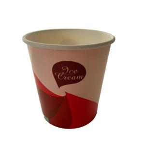 China Eco Friendly 7 Oz Disposable Ice Cream Bowls Custom Print Aqueous Lining factory