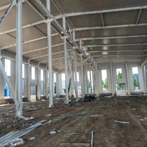 China Heavy Industrial Structure Prefabricated Steel Workshops Fireproof With Crane factory