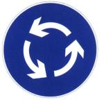 Round Sheet Road Driving Route Sign Board Aluminium Disc Green Color Outdoor