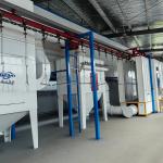 Compact Automatic Powder Coating Line Easy Control Automated Powder Coating