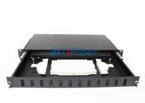 China SC Duplex 1U 12 Port Fiber Optic Patch Panel For Telecom Network factory