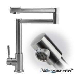 Customized Solid Folding SS Sink Kitchen Mixer Faucet