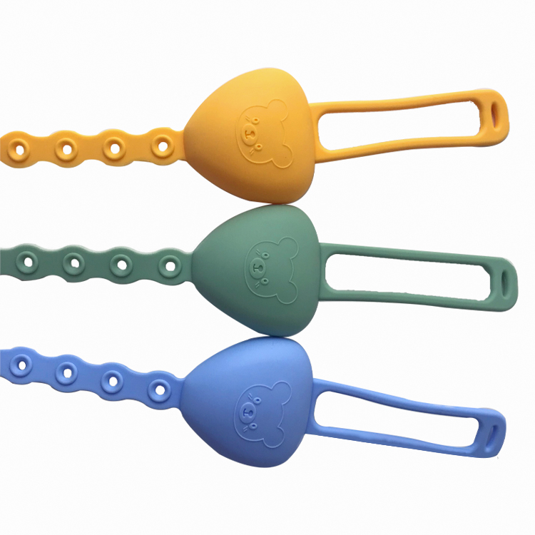 Anti Dropping Baby Wrist Teething Toy Silicone Food Grade Safety Strap