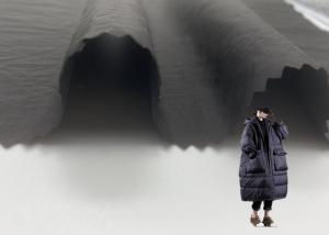 China 100% Nylon Wrinkle Handfeel Soft Shiny Breathable Jacket Winter Coat Fabric factory