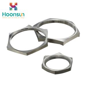 China Metallic Color Cable Gland Accessories EMC Locknut With Electrical Fittings factory