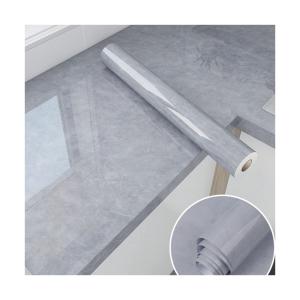China Marble Wallpaper Wall Covering Heat Insulation Luxury Self-Adhesive 3D Stone Marble Vinyl Waterproof Paper for Bathrooms factory