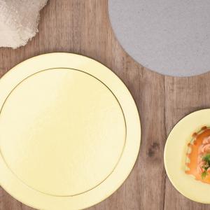 China Golden Cake Boards Cardboard Food Beverage Smooth Cake Drum Round Shape for Cake Shop factory