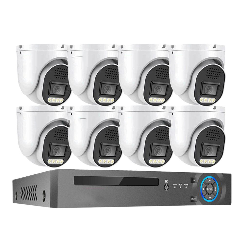 Customized 4K 8Channel 8MP Security Camera System Outdoor Home PoE NVR Kit Cctv Ip Cameras Surveillance Security Camera System