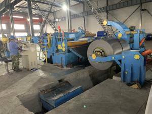 China 1500mm Steel Strip Slitting Machine , High Speed Precision Slitting Line factory