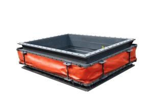 China Rectangular Shaped Fabric Expansion Bellow Non Metallic Compensator Used In Ducts factory