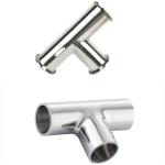 DN15-DN300 Food Grade Sanitary Stainless Steel Sanitary Weld/Clamp Equal Tee