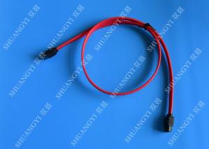 China Red 18 Inch Custom SATA Data Cables SATA III 6.0 Gbps For Blue Ray DVD CD Drives factory