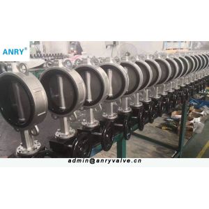 Manual NBR Seats Cast Iron Butterfly Valve PN16 Simple Structure