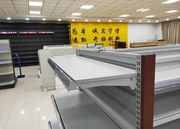 Multi Function Supermarket Display Shelving With Special Single Back Panel