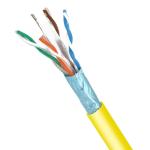 250MHz Cat6 FTP LSZH 23AWG 1000FT Yellow Cable 1000Mbps Shielding Network Cable