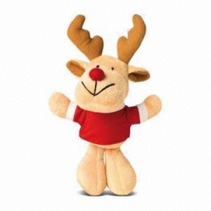 China Lovely Reindeer Moose Stuffed Animal Christmas Plush Toys 15cm Size factory