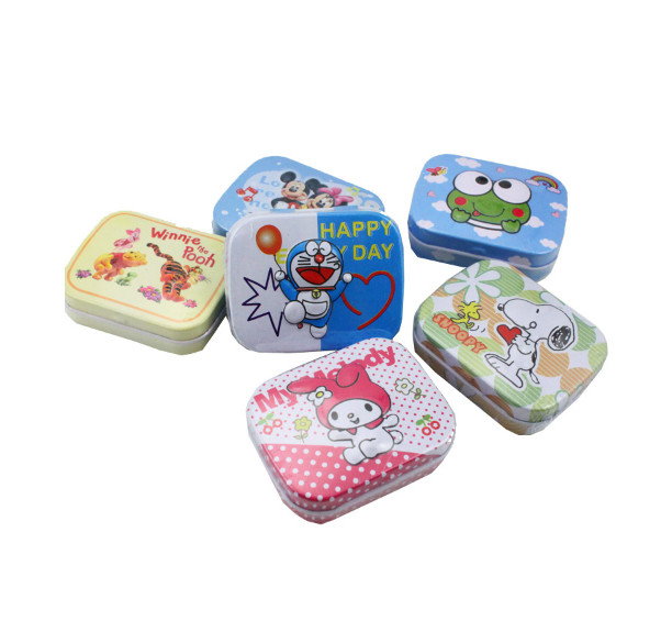 Small Candy Chocolate Tin Box With Different Flavors And Designs , Rectangle Shape