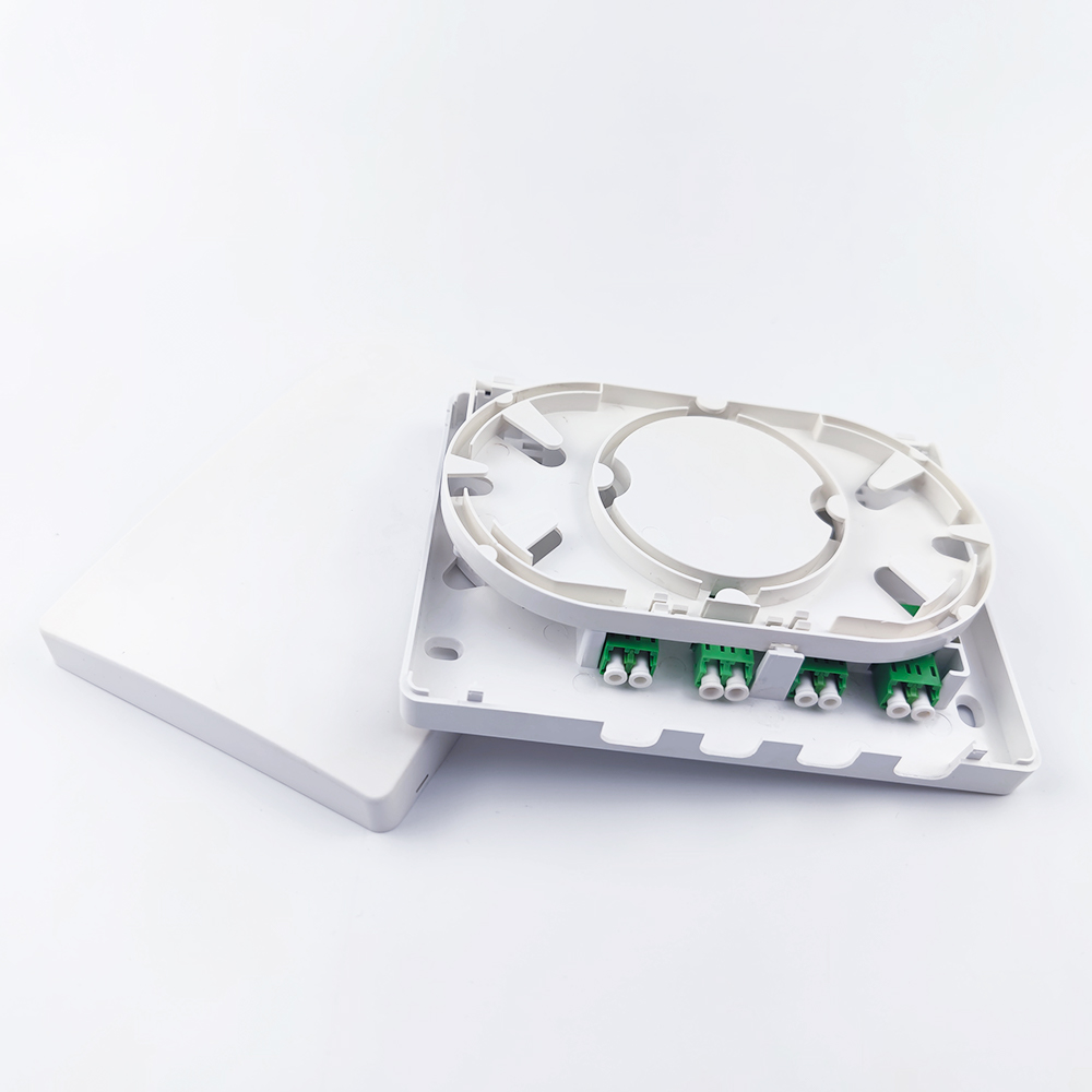 5 Fiber Optic Faceplate Socket Panel 4 Cores for Indoor in FTTH Network Made of PC/ABS