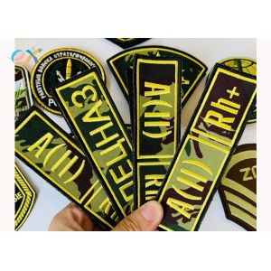 Custom Military Uniform Patch US Army Embroidered Woven Patch With Merrow