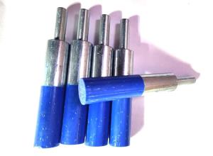 China Standard Duty 12MM Polyflex Stem Mount Encapsulated End Brush for Burr Removal factory