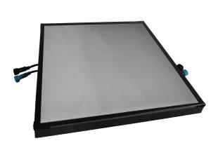 China 50x50cm LED Light Dance Floor Tempered Glass Waterproof Mirror RGB Panels Mats Tiles factory