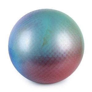 China Zhejiang Factory 65cm anti-burst rainbow multi-color inflatable PVC playground ball factory