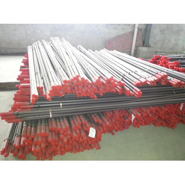 Mining Integral Rock Drilling Tools , Quarrying Plug Hole Drill Rod