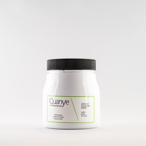 Big Size Hair Mask 750ml Cream Plastic Jar With Customized Corlor Lid PET