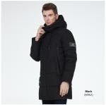 Knitted Cuff Mens Heavy Winter Coat Mens Wool Winter Coat With Four Pocket