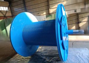 China Galvanized Lebus Grooves Rope Winch Drum / Crane Parts For Marine Winch factory