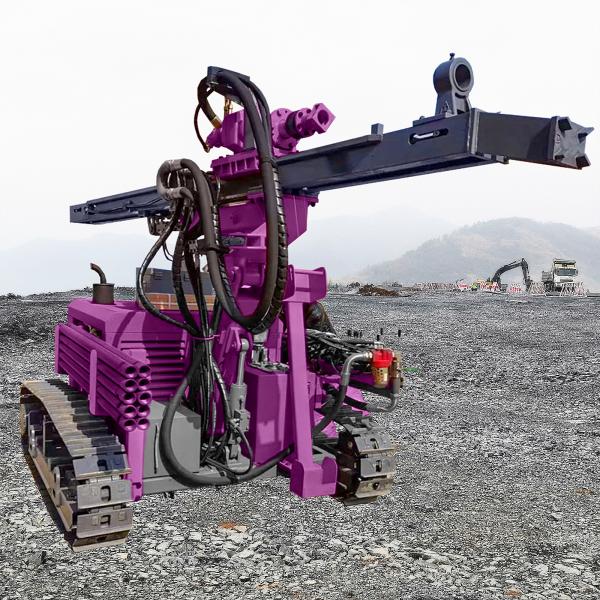 Mining Blast hole Drill Rig Surface DTH Drilling Rig Lifting Force 35KN Crawler Drilling Machine
