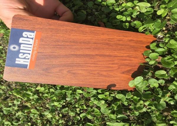 Metal Finish Wood Grain Powder Coating , Recyclable Epoxy Polyester Powder