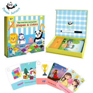 China Shape And Colors Early Learning Education Flash Cards Preschool to Kindergarten Toddler Writing and Learning factory