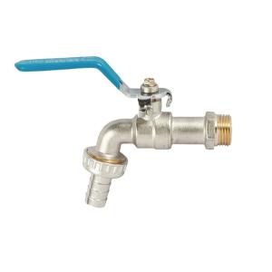 China Antirust Brass Bibcock Valve Threaded With Handle 120-250g Lightweight factory
