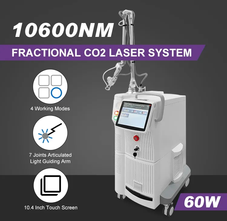 1060nm Fractional CO2 laser Machine Portable CO2 Laser Skin Resurfacing Machine 4000w