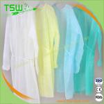 Long Sleeve Disposable 30gsm 70gsm Nonwoven Isolation Gown