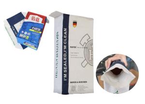 China Customized Logo 25 KG Paper Valve Packing Sack For Tile Adhesive General Packaging factory