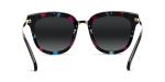 Black Purple Ladies Polarized Sunglasses Lens Metal Frames Size 53 23 148