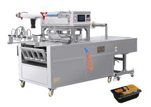 China Automatic Linear MAP Tray Sealer Machine For Transportation Company factory