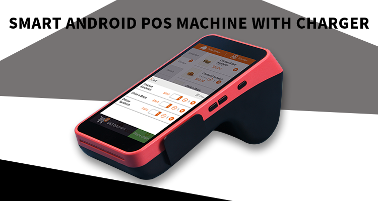 Quick Print Handheld POS System with HD720P 5.5inch Display 7.4V Battery and NFC Card Reader
