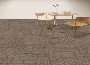China Grey Office Carpet Tiles 100% Universal Nylon Material Multi - Level Loop factory