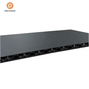 Rough Textured 10mm Black PP Honeycomb Board For Flight Case