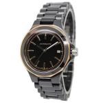 Custom Mens Quartz Watches With Stainless Steel Case Back , Mens Ceramic Watches