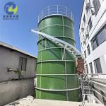 Green Cylindrical Composite Stainless Steel Bolted Storage Tanks for Waste Water