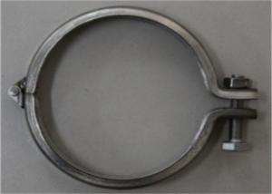 China Stamping Heavy Duty Pipe Clamps Connect Bracket 80mm - 500mm Galvanized Steel factory