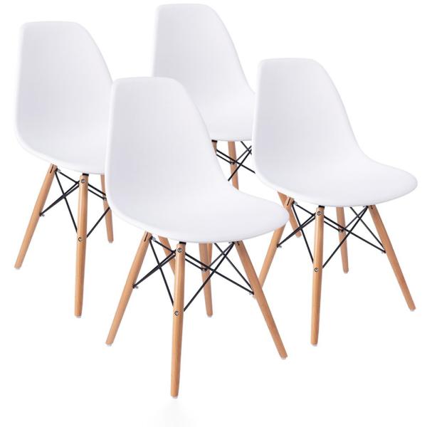 Modern Style Nordic Dining Chairs Shell Lounge Plastic Chair For Kitchen Bedroom