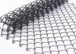 Diamond PVC Coated / Galvanized Chain Link Wire Mesh Fence For Sports Playground