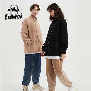 China Winter Zipper Stand Collar Printed Black Jogger Soft 400g Polar Fleece Thicken Hoodie Mens Pullover Hoody with Zipper factory