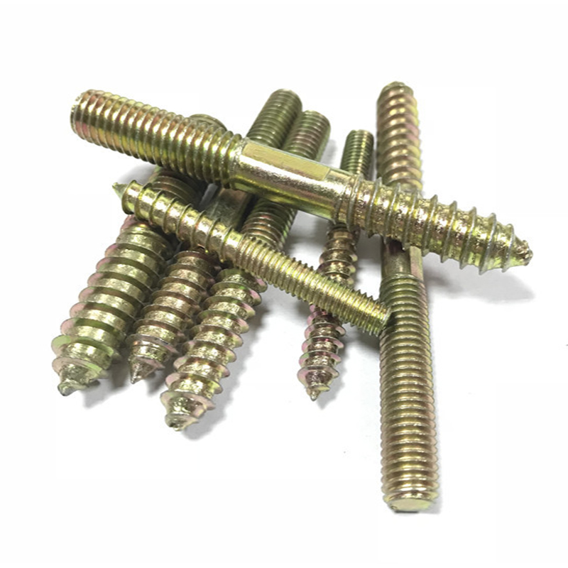 DIN Standard 304 Photovoltaic Hanger Wood Screws with Double-Head Pointed Design