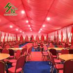 280 People Aluminium Frame Tent 10x30m Red Colorful Large Wedding Marquee